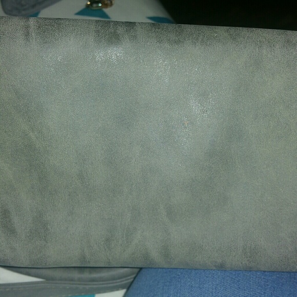 Gorgeous gray leather purse with matching wallet - Picture 2 of 8